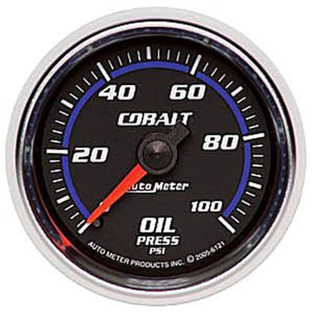 Auto Meter Cobalt Short Sweep Gauge Oil Pressure - 100 Psi A48-6121
